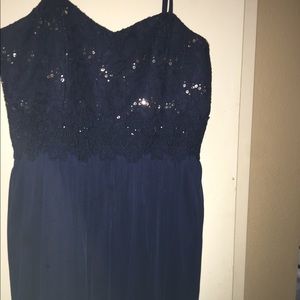 Deep Blue homecoming dress